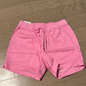 XS Pink Buffalo Drawstring Shorts